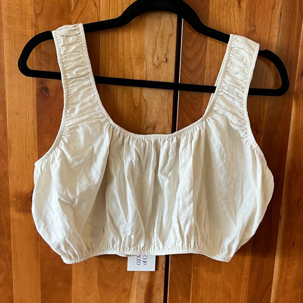 OZMA Sophie Crop Top NWT - cream